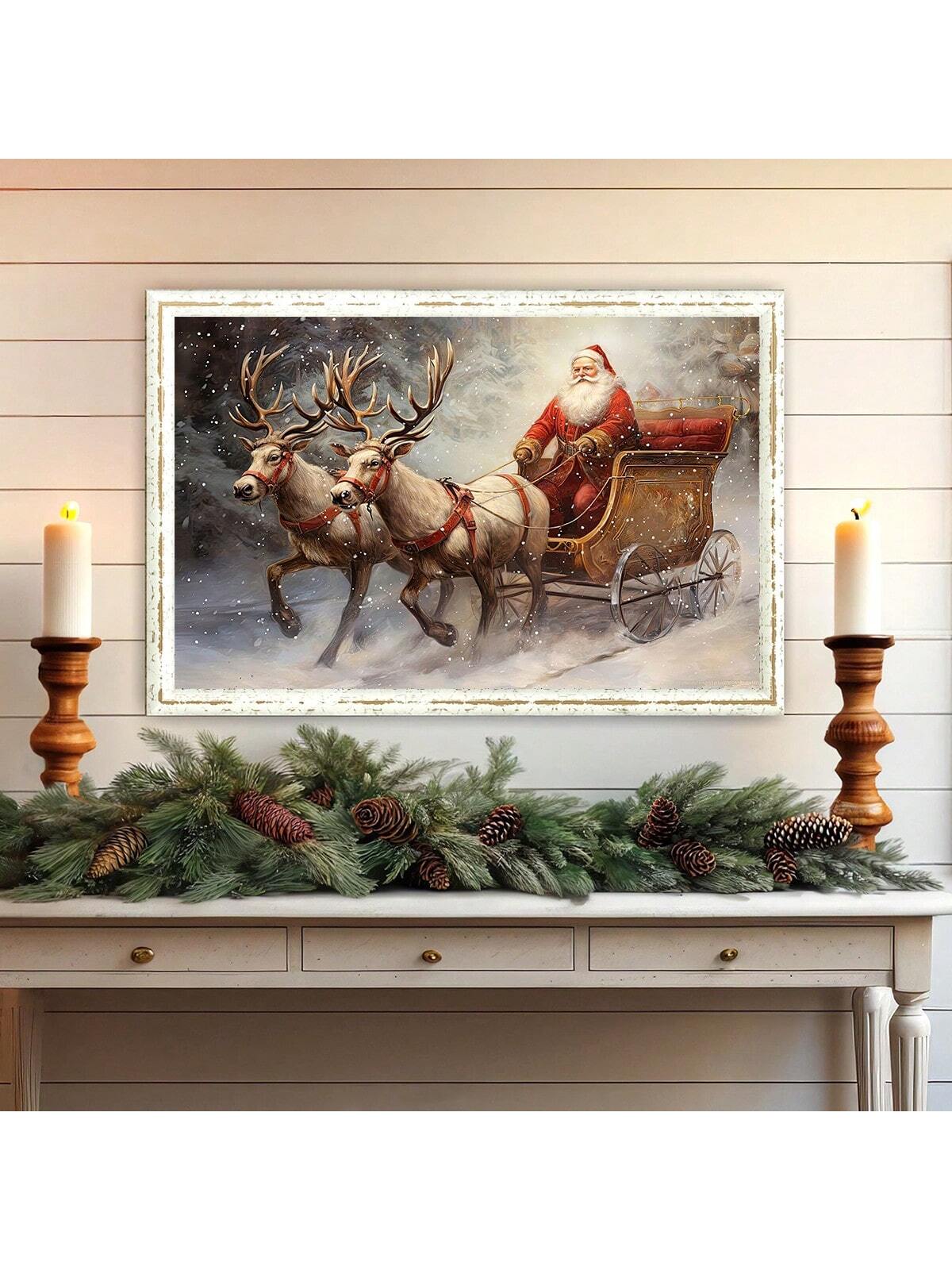 Bring a touch of nostalgic holiday cheer to your home with this Vintage Santa and Reindeer Oil Painting Print. Perfect for cozying up your walls during the festive season, this charming artwork captures Santa’s joyful spirit and his trusty reindeer in classic oil painting style. Add a whimsical, old-fashioned vibe to your Christmas decor that will delight guests and spark holiday magic all season long.