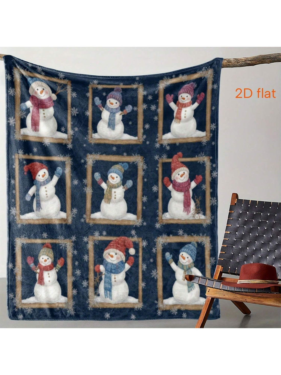 Wrap yourself in the charm of winter with this Vintage Snowman Snowflake Flannel Blanket. Its soft, warm fabric keeps you cozy all year round, whether at home, in the office, or on the go. Featuring a playful snowman and snowflake design, it adds a whimsical touch to any space while delivering all-season comfort and snug warmth. Perfect for moments when you want to relax and feel festive!