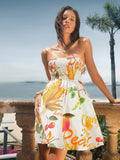 Step into sunshine with this Vintage Summer Tube Dress featuring a quirky vegetable letter print. Perfect for beach days or casual strolls, its breezy design keeps you cool while adding a fun, fresh twist to your summer wardrobe. Effortless to wear and easy to love!