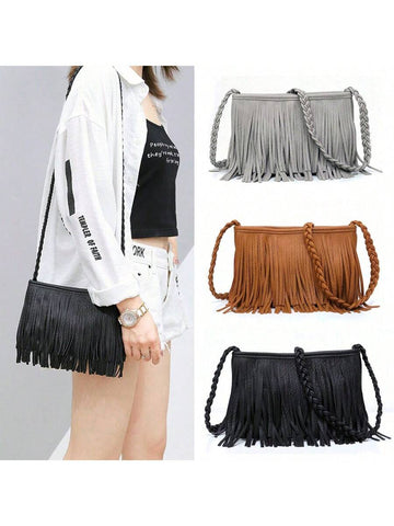 Expertly crafted with vintage charm, our Tassel Crossbody Bag is both stylish and practical. With its timeless design and convenient shoulder strap, this bag is perfect for everyday use. Don't sacrifice style for function – get the best of both worlds with our Tassel Crossbody Bag.