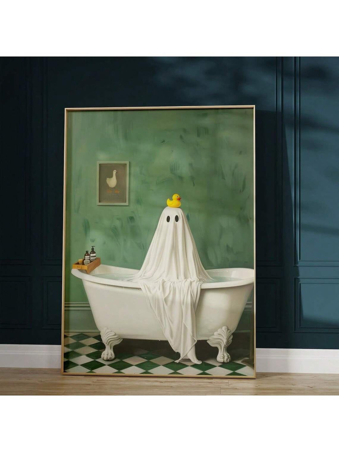 Add a spooky twist to your bathroom with this Vintage Victorian Ghost Wall Art. Perfect for fans of gothic and dark academia vibes, this poster brings a hauntingly charming touch to your Halloween decor or everyday aesthetic. Its eerie yet elegant design makes your space mysteriously inviting and delightfully unique.