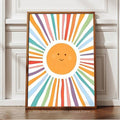 Bring warmth and wonder to any child's space with this captivating watercolor sun wall art print. Featuring soft, flowing brushstrokes in gentle hues, this minimalist design adds a peaceful aesthetic to nurseries, playrooms, and bedrooms alike. The modern artistic style complements contemporary décor while inspiring creativity and imagination. Perfect for creating a calm, inviting atmosphere that grows with your child. Easy to display and instantly transformative.