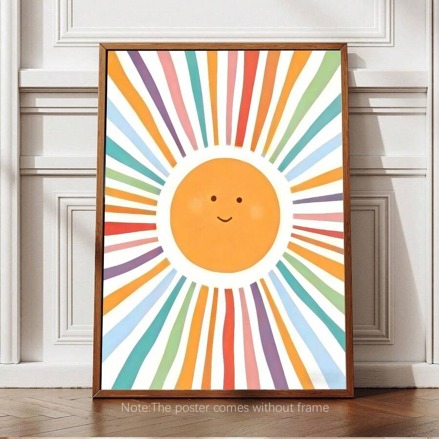 Bring warmth and wonder to any child's space with this captivating watercolor sun wall art print. Featuring soft, flowing brushstrokes in gentle hues, this minimalist design adds a peaceful aesthetic to nurseries, playrooms, and bedrooms alike. The modern artistic style complements contemporary décor while inspiring creativity and imagination. Perfect for creating a calm, inviting atmosphere that grows with your child. Easy to display and instantly transformative.