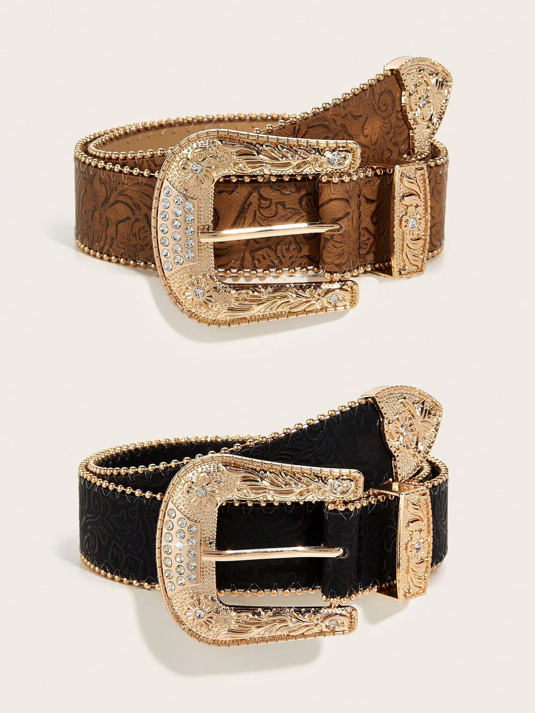 Add some charm to your daily outfit with these Western cowgirl style beaded belts. Perfect for adding a touch of whimsy and fun to any look. Easy to wear and versatile, these belts are the perfect accessory for any fashion-forward cowgirl. Yee-haw!