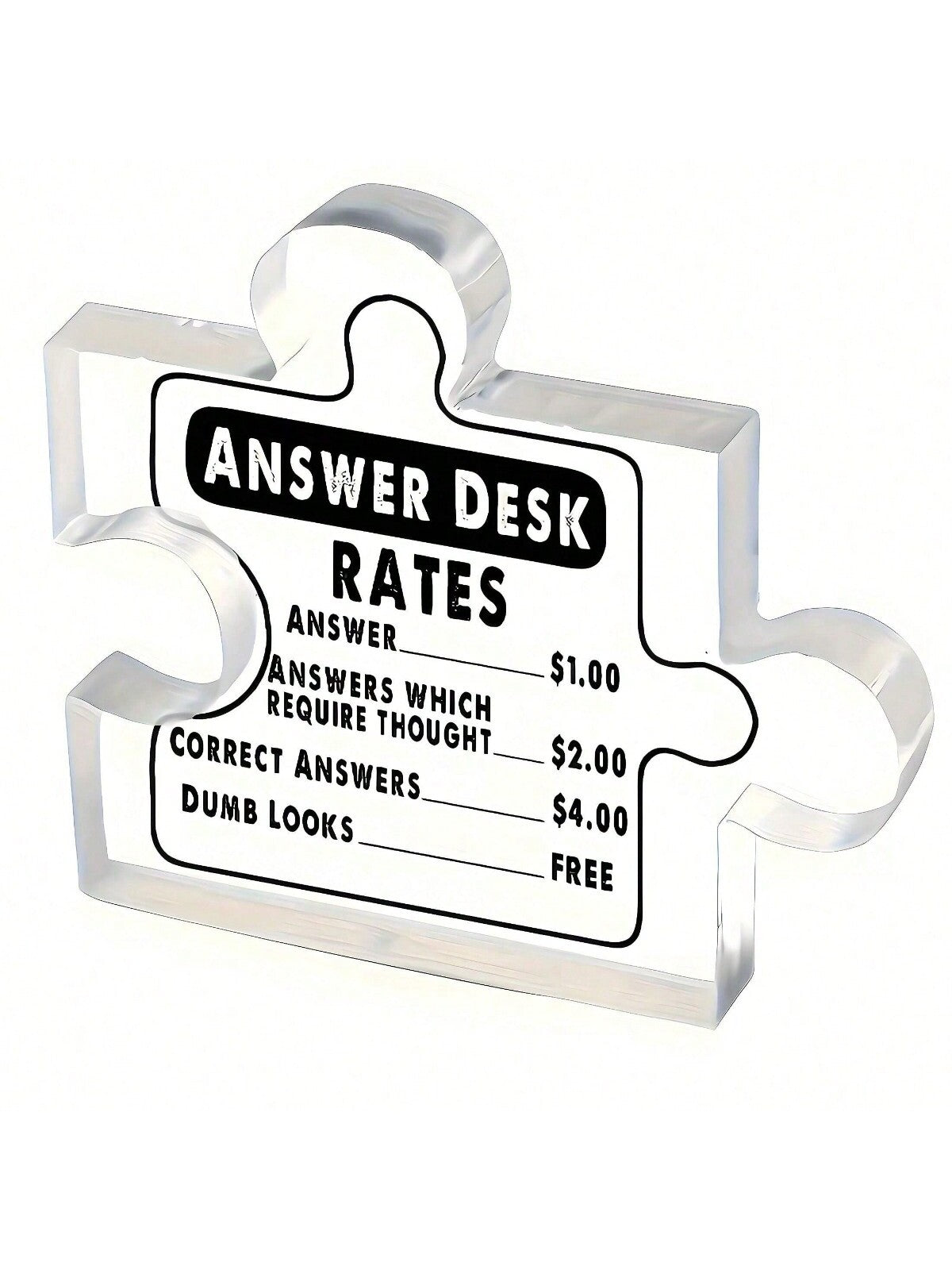 Add a touch of whimsy to your desk with this eye-catching acrylic decor! Perfect for sparking conversations at home or in the office, this unique piece is sure to stand out. Who said work can't be fun? (Only available for those not afraid to show their playful side.)