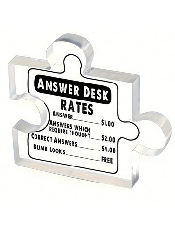 Add a touch of whimsy to your desk with this eye-catching acrylic decor! Perfect for sparking conversations at home or in the office, this unique piece is sure to stand out. Who said work can't be fun? (Only available for those not afraid to show their playful side.)