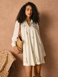 Get ready to spread your wings and embrace your inner butterfly with our Whimsical Butterfly Bohemian Chiffon Dress! Made with lightweight chiffon and fringe details, this dress is the perfect summer style for those who love to add a touch of whimsy to their wardrobe. Fly into summer with this stylish and playful dress!