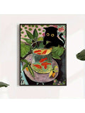Add a playful touch to your walls with our Whimsical Cat & Goldfish Canvas Poster! Perfect for animal lovers, this adorable wall art will bring a smile to your face every day. With its quirky design and high-quality canvas material, it's a must-have for any home.