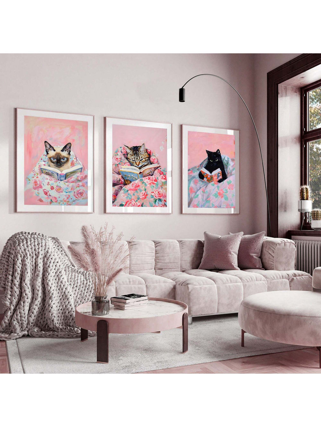 This whimsical cat trio canvas art set is perfect for book lovers looking to add a touch of personality to their study room decor. With charming illustrations and vibrant colors, these canvases will bring joy and inspiration to any literary space. Made with high-quality materials and designed with book lovers in mind, this set is a must-have for any avid reader or cat enthusiast.
