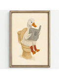Bring playful charm to any space with this whimsical duck canvas art. Featuring vibrant multicolor cartoon illustrations on durable canvas, it's the perfect farmhouse-inspired addition to kids' rooms, bathrooms, and playrooms. The waterproof design ensures lasting beauty, while the modern style complements both contemporary and rustic décor. Available framed or unframed to suit your preference. Transform walls into a delightful gallery of fun and personality.