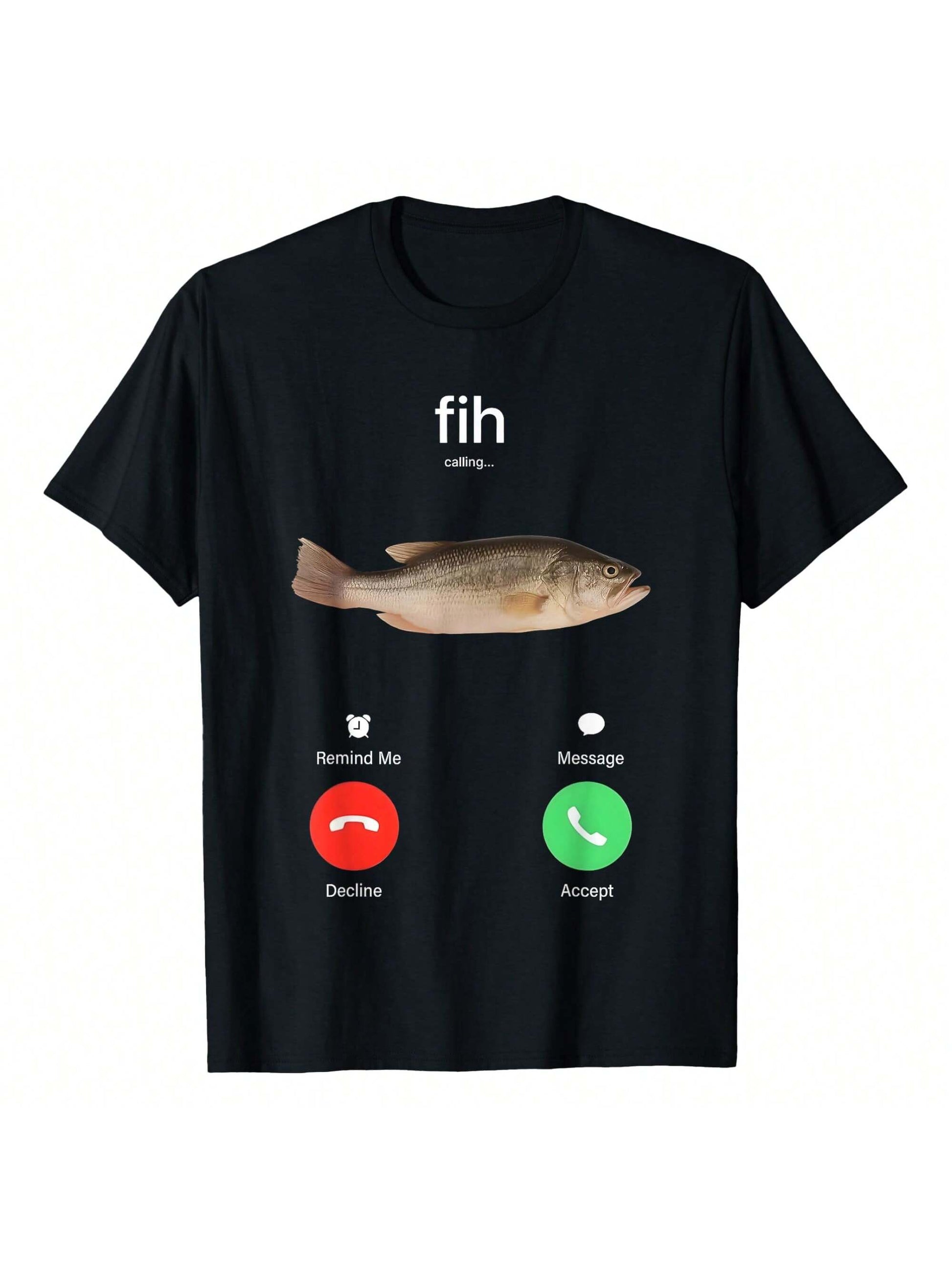 Dive into fun with this Whimsical Fish Graphic T-Shirt featuring playful phone call reminders in an accept or decline style. Perfect for those who love quirky designs and a splash of humor, this tee adds a lighthearted touch to your casual wardrobe. Comfortable and eye-catching, it’s a great conversation starter wherever you go.