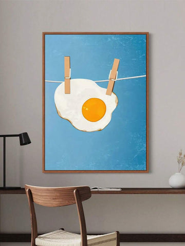 Wake up your kitchen walls with this delightfully quirky fried egg pop art canvas! Bursting with bold, vibrant colors and whimsical charm, this playful poster celebrates breakfast in the most fun way possible. Perfect for food lovers, kitchen enthusiasts, and anyone who appreciates a dose of artistic humor. The eye-catching design brings personality and warmth to any space, making it an ideal conversation starter above your dining table, kitchen counter, or breakfast nook. Transform your walls into a galler