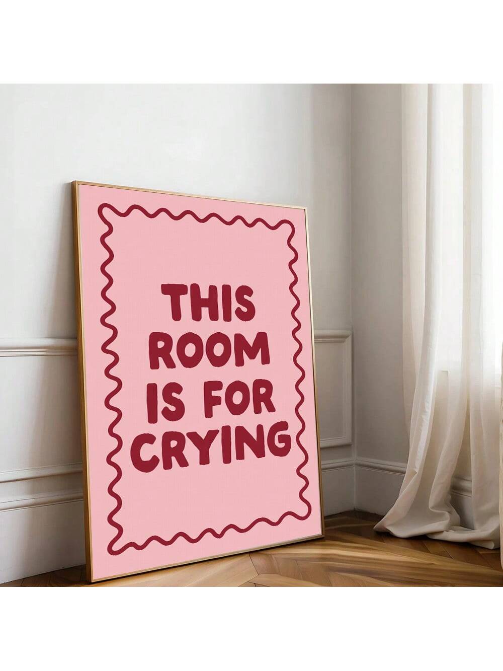 Add a touch of whimsy to your girly room with our chic canvas art featuring a mental health quote. This unconventional piece will add personality and charm to your space, while also promoting positive self-care and well-being. A perfect addition to any art collection!