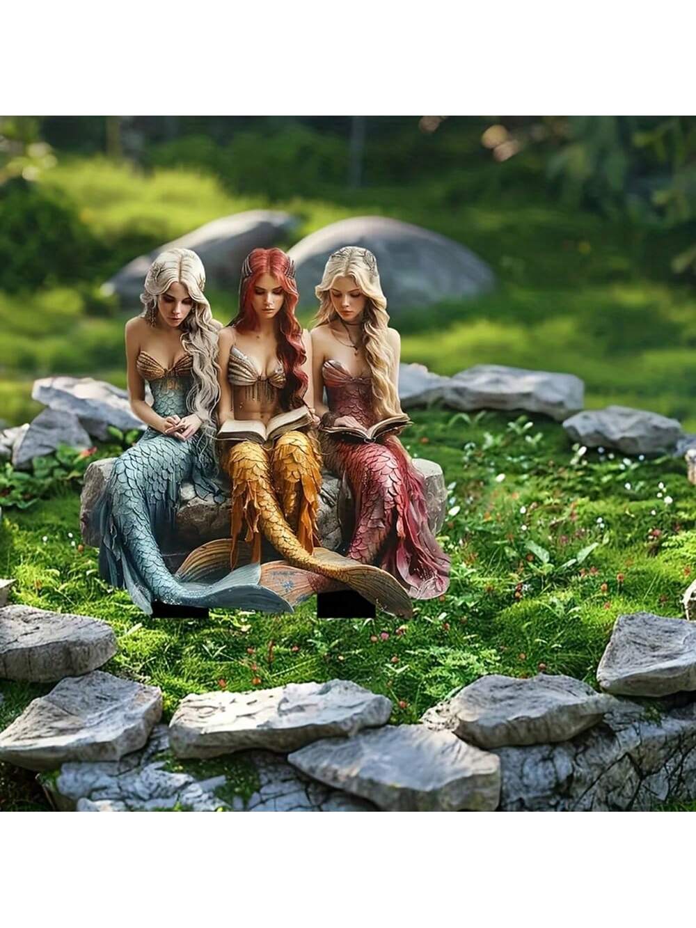 Add a touch of enchantment to your garden with our Whimsical Mermaid Trio Acrylic Garden Stakes. These beautifully crafted stakes are perfect for adding a pop of color and charm to your patio and planters. Made of durable acrylic, these stakes will withstand the elements and bring a smile to your face.