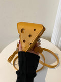 This Whimsical Mini Cheese Novelty Bag is the perfect gift for any cheese lover. With its unique design and playful character, it's sure to bring a smile. Made from high-quality materials, it's durable and practical. Get ready to add a touch of whimsy to your cheese-loving friend's life!