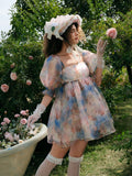 Step into a fairytale with this Whimsical Oil Painting Puff Sleeve Organza Princess Dress, designed to bring charm and elegance to your festival or spring break wardrobe. Delicate puff sleeves and a dreamy organza fabric create a playful, airy silhouette that moves with you. The vibrant oil painting-inspired print adds a splash of artful whimsy, perfect for sunny days and special moments. Embrace your inner princess and let the fun begin!