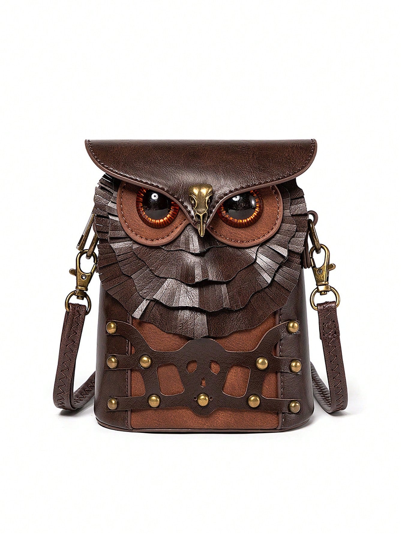 This Whimsical Owl Shoulder Bag is perfect for daily adventures. Its stylish and fun design will add a playful touch to any outfit. Made for hands-free convenience, this crossbody purse is both practical and fashionable. Bring some whimsy to your day with this must-have accessory