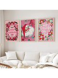 Add a touch of whimsy to your holiday decor with our Whimsical Pink Christmas Wall Art Set. This 3-piece frameless canvas set features festive pink designs that will bring a unique and playful element to any room. Made with high-quality materials, this set is sure to make a statement this holiday season.