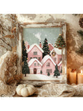 Bring a touch of playful charm to your holiday space with this Whimsical Pink Winter Village printable wall art. Featuring cozy cottages dusted in pink snow, it creates a festive, joyful vibe that brightens up any room. Perfect for spreading holiday cheer, this printable lets you easily add a unique and cheerful twist to your Christmas decor. Ideal for last-minute decorating or gifting holiday spirit in style!