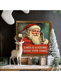 Experience the joy and whimsy of the holiday season with our Whimsical Santa's Watch canvas wall art. This rustic piece adds a touch of festive cheer to any room. With its unique design and high-quality canvas, it's the perfect addition for your holiday decor. Get yours today!