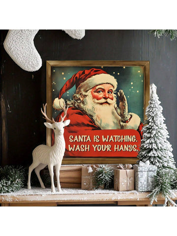 Experience the joy and whimsy of the holiday season with our Whimsical Santa's Watch canvas wall art. This rustic piece adds a touch of festive cheer to any room. With its unique design and high-quality canvas, it's the perfect addition for your holiday decor. Get yours today!