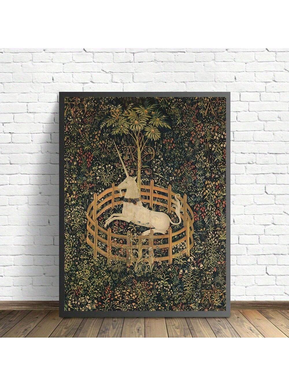Transform your home into an enchanted wonderland with our Whimsical Unicorn in Captivity canvas poster. Featuring a stunning, fantastical design, this poster will add a touch of magic to any room. Made with high-quality materials, it's the perfect addition to your home decor.
