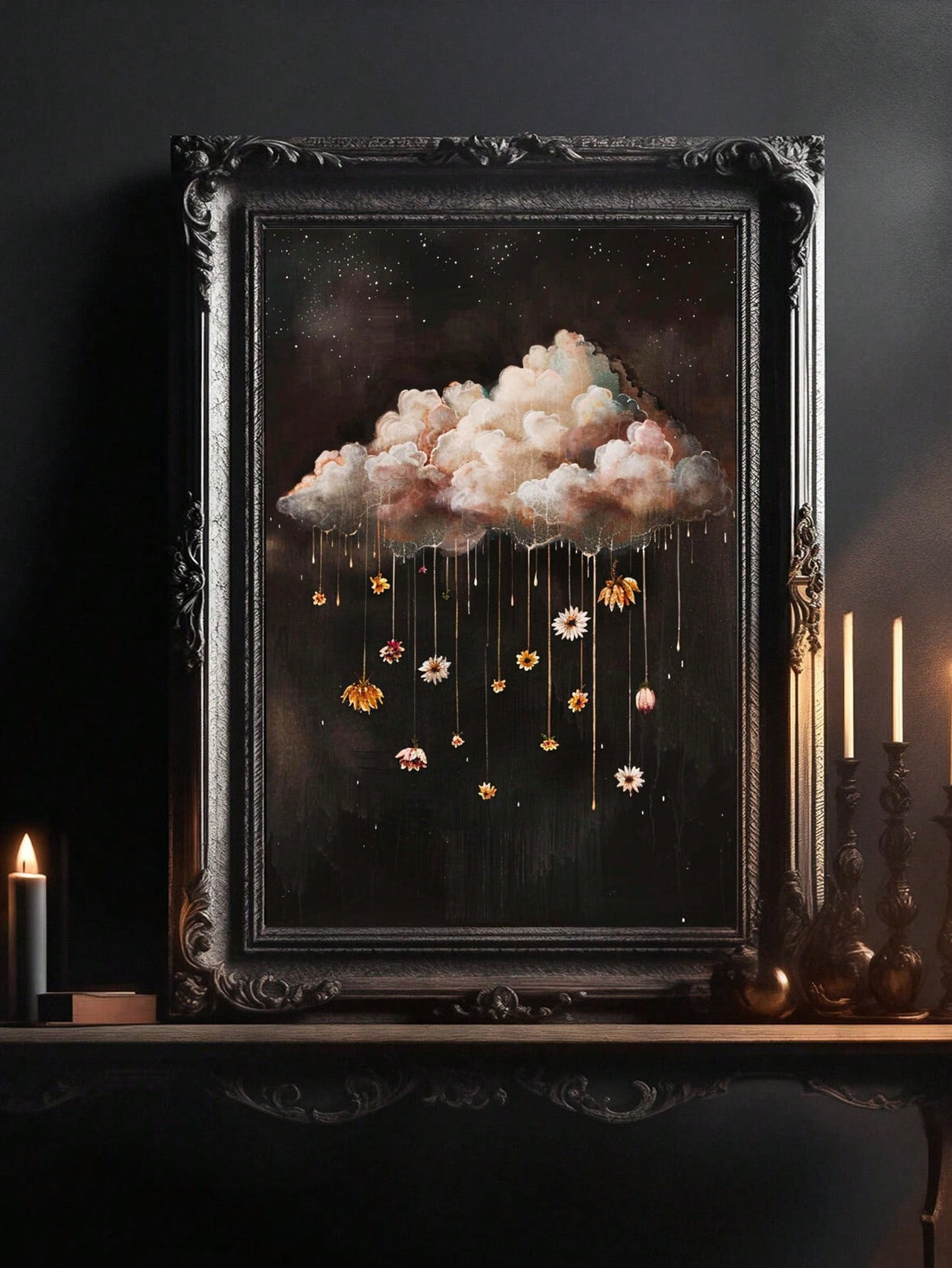 Add a touch of playful charm to your space with this Whimsical Vintage Floral Canvas Wall Art. Featuring delicate autumn blooms and subtle Halloween vibes, it’s the perfect seasonal accent to brighten your home. Its vintage-inspired design brings cozy warmth and festive spirit, making every room feel inviting and delightfully unique this fall.