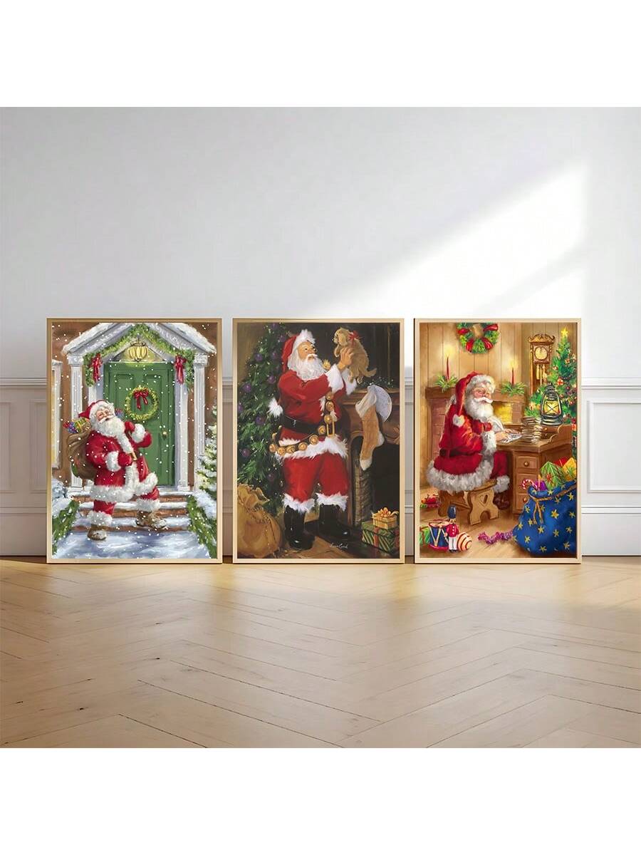 Add some festive cheer to your home with these Whimsical Vintage Santa Claus Canvas Prints! Featuring jolly and nostalgic images of Santa, these prints are perfect for adding a touch of vintage charm to your walls this holiday season. Spread the merry and bright with this festive wall art.
