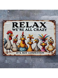 Add a playful touch to your home, bar, cafe, or office with our Whimsical 'We're All Crazy Here' Metal Wall Sign! The perfect decoration to remind everyone to embrace their quirks and have fun. Made of durable metal, this sign is built to last and will add a touch of whimsy to any space!