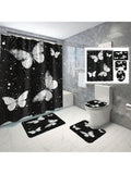 Enhance your bathroom with our Whimsical White Butterfly 4-Piece Shower Curtain Set, featuring 3D digital printing for a stunning and realistic design. Transform your space with this high-quality set and enjoy a unique, whimsical touch in your daily routine. Made for both function and style.