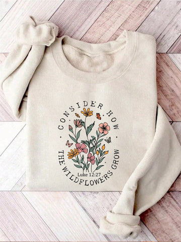 Embrace your wild and faithful side with our Wildflower Faith sweatshirt. Featuring an inspirational Christian design, this cozy sweatshirt encourages positivity and faith. Stay warm and stylish while spreading a message of hope. Perfect for the quirky believer in all of us!