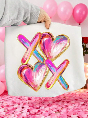 Make a statement with this effortless crew neck sweatshirt featuring bold letter print detailing. The relaxed, loose-fit silhouette drapes beautifully for all-day comfort, while long sleeves keep you cozy through any season. Perfect for casual outings, lazy weekends, or whenever you want to look put-together without trying too hard. Layer it over basics or wear solo—this versatile piece is your new go-to for laid-back style that doesn't compromise on personality.