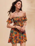 Embrace summer with our Women's Chic Strapless Floral Print Short Romper. Perfect for elegant events, this romper features a strapless design and a beautiful floral print. Stay stylish and comfortable in this must-have piece!