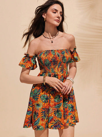 Embrace summer with our Women's Chic Strapless Floral Print Short Romper. Perfect for elegant events, this romper features a strapless design and a beautiful floral print. Stay stylish and comfortable in this must-have piece!
