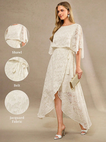 Step out in style with this chic solid color wrap dress, featuring a flirty cutout design that adds just the right amount of flair. Its flowing long silhouette keeps you breezy and comfortable, making it your go-to for sunny summer soirées, dreamy weddings, or carefree vacations. Effortlessly elegant and fun, this dress is ready to make every moment feel special.