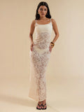Slip into effortless glamour with our Semi-Sheer Lace Slip Dress! This flirty little number transitions seamlessly from casual daytime adventures to sultry evening escapades. The delicate lace details add just enough peek-a-boo charm while the comfortable silhouette lets you dance, dine, or dazzle with confidence. Perfect for holiday parties or adding a touch of spice to your everyday wardrobe!