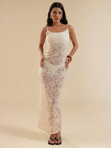 Slip into effortless glamour with our Semi-Sheer Lace Slip Dress! This flirty little number transitions seamlessly from casual daytime adventures to sultry evening escapades. The delicate lace details add just enough peek-a-boo charm while the comfortable silhouette lets you dance, dine, or dazzle with confidence. Perfect for holiday parties or adding a touch of spice to your everyday wardrobe!