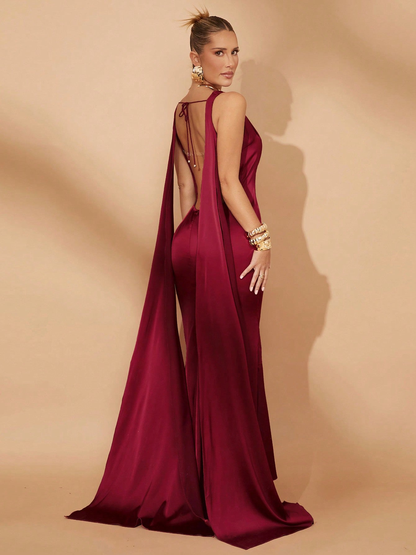 Turn heads and steal the spotlight with this Women's Extra Long Metal Decor Bodycon Dress. Designed to hug your curves in all the right places, its sleek metal accents add a touch of edgy sophistication. Perfect for nights when you want to feel confident, elegant, and irresistibly stylish—because every step you take should be unforgettable.