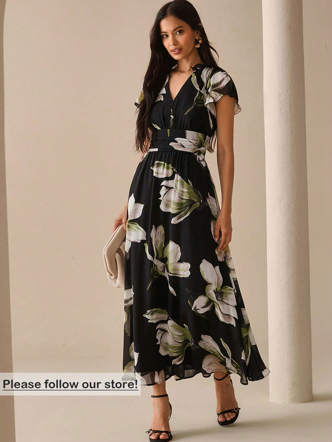 Step out in style with this Women’s Floral Printed Long Dress, perfect for adding a splash of elegance to your everyday look or special gatherings. Its flowing design and vibrant floral print bring a playful charm that’s both chic and comfortable. Whether you’re strolling through the city or meeting friends, this dress keeps you feeling fresh and fabulous all day long.