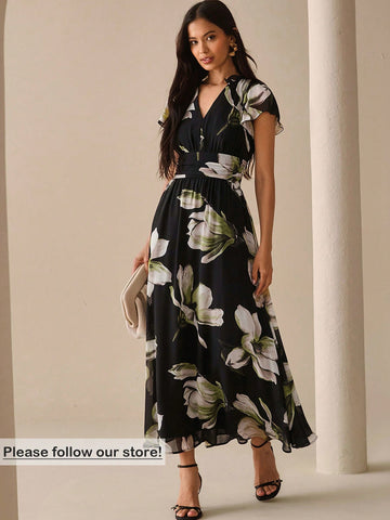 Step out in style with this Women’s Floral Printed Long Dress, perfect for adding a splash of elegance to your everyday look or special gatherings. Its flowing design and vibrant floral print bring a playful charm that’s both chic and comfortable. Whether you’re strolling through the city or meeting friends, this dress keeps you feeling fresh and fabulous all day long.