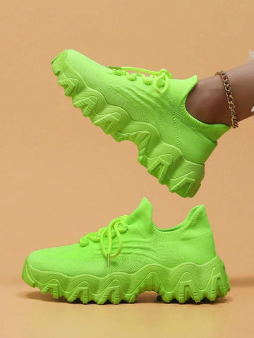 Step into summer with these playful lace-up sneakers. Lightweight and breathable, they're perfect for all your casual adventures. Whether you're running errands or hitting the trails, these shoes will keep you comfortable and stylish. Don't miss out on these must-have summer kicks!