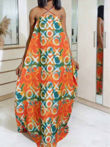 Effortless elegance meets comfort in this sleeveless maxi dress, designed with a refined camisole neckline that flatters every frame. Crafted from lightweight woven fabric, it drapes beautifully while keeping you cool through warm days and balmy evenings. 