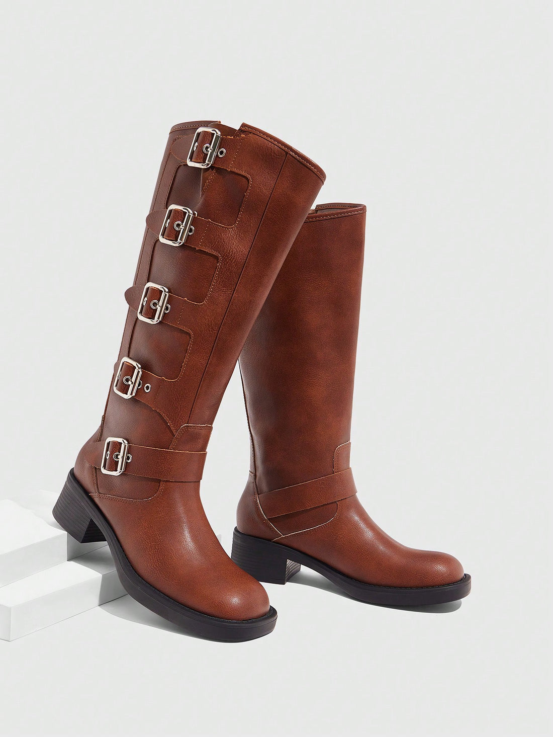 Step out in style and comfort this autumn and winter with our Women's Solid Color Button Mid-Calf Boots! These stylish boots not only add a pop of color to your outfit, but they also feature a convenient button closure for easy wear. Perfect for any celebration or simply stepping out with friends.