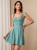 Elevate your wardrobe with this Chic and Comfy Fashion Essential! This Women's Square Neck Fitted Short Dress is sure to turn heads with its unique square neck design and form-fitting silhouette. Perfect for any occasion, this dress will make you look and feel confident and stylish.