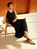 Get ready to turn heads with this Women's Stylish Slip-On Long Dress that features an elegant mesh insert and a unique hollow-out design. Perfect for any occasion, this dress adds a touch of sophistication and style to your wardrobe. Slip into comfort and make a statement with this must-have piece.