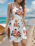 Light and airy, this tank dress is perfect for sunny days. The stretchy fabric and sleeveless design ensure comfort, while pockets add functionality. Wear it as a cover up at the beach or dress it up for a casual summer outing. Stay stylish and playful with this versatile sundress.