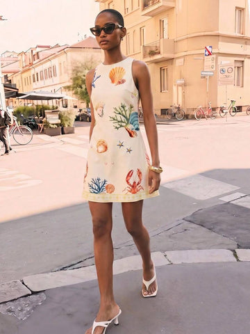 Women's Summer Floral Mini Dress with Ruffles - Perfect for Beach Days & Concerts 