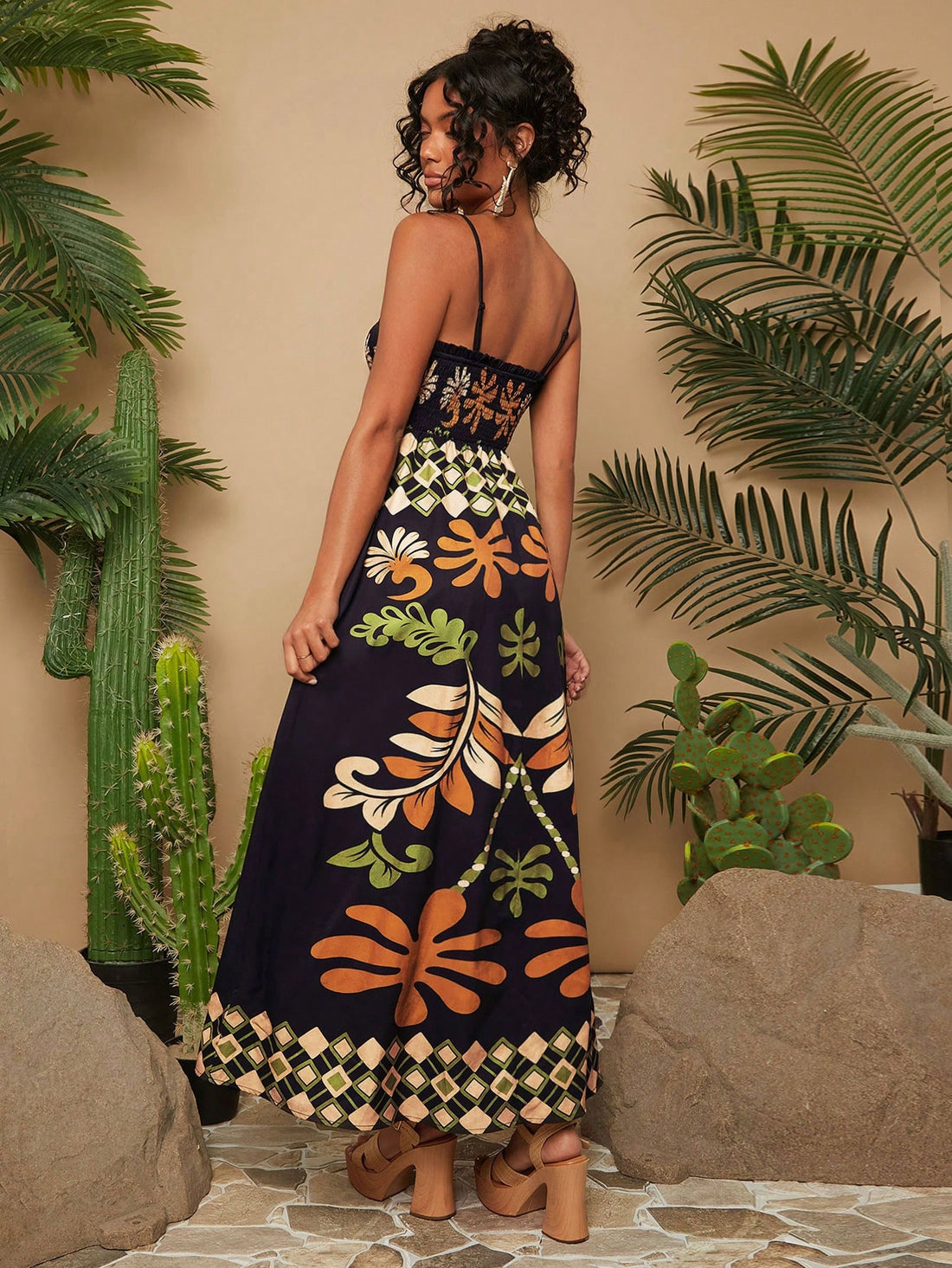 Stay cool and stylish this summer with our Women's Summer Printed Bustier Spaghetti Strap Dress, perfect for holiday getaways. Its printed design and bustier style will turn heads, while its spaghetti straps provide comfort and flexibility. Made for the modern woman, this dress is a must-have for any vacation wardrobe.