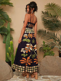 Stay cool and stylish this summer with our Women's Summer Printed Bustier Spaghetti Strap Dress, perfect for holiday getaways. Its printed design and bustier style will turn heads, while its spaghetti straps provide comfort and flexibility. Made for the modern woman, this dress is a must-have for any vacation wardrobe.