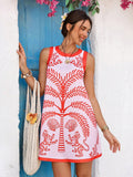 Step into summer fun with this Women's Tropical Tiger Print Mini Dress. Its vibrant tiger pattern and breezy mini length make it an ideal choice for beach days and vacation adventures. Lightweight and playful, this dress keeps you cool while turning heads wherever you go. Perfect for soaking up the sun in style!
